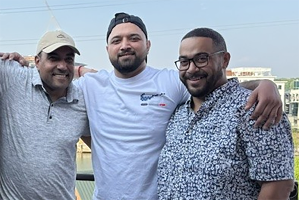 Abbas and two friends.